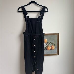 Topshop Moto Charcoal Denim Dress